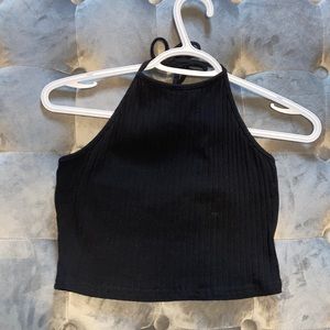 Black halter top